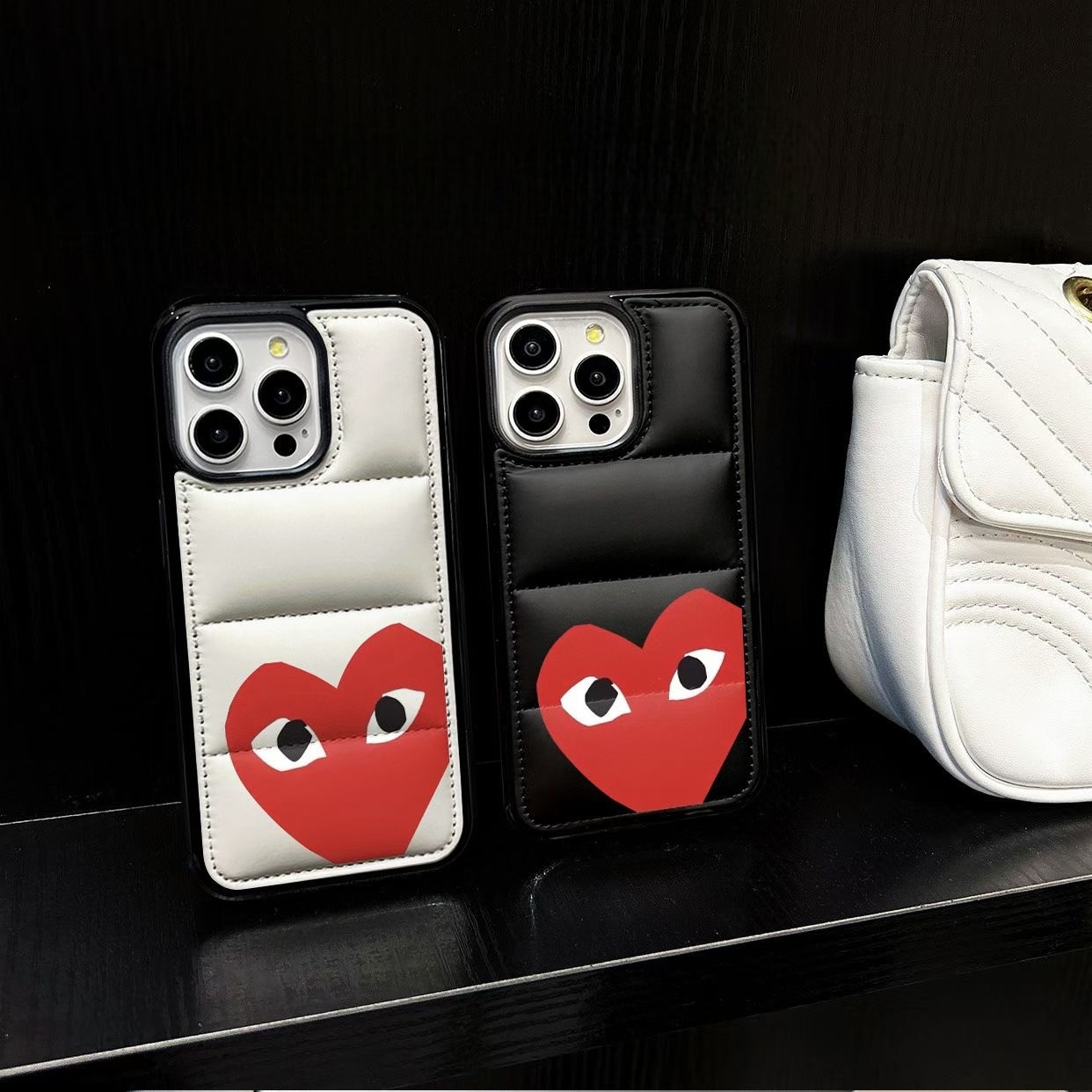 Urban Puffer iPhone Case �Heart Design