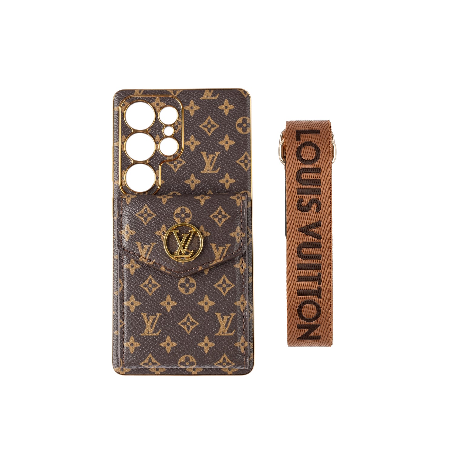 Luxury card holder - style lanyard samsung phone case