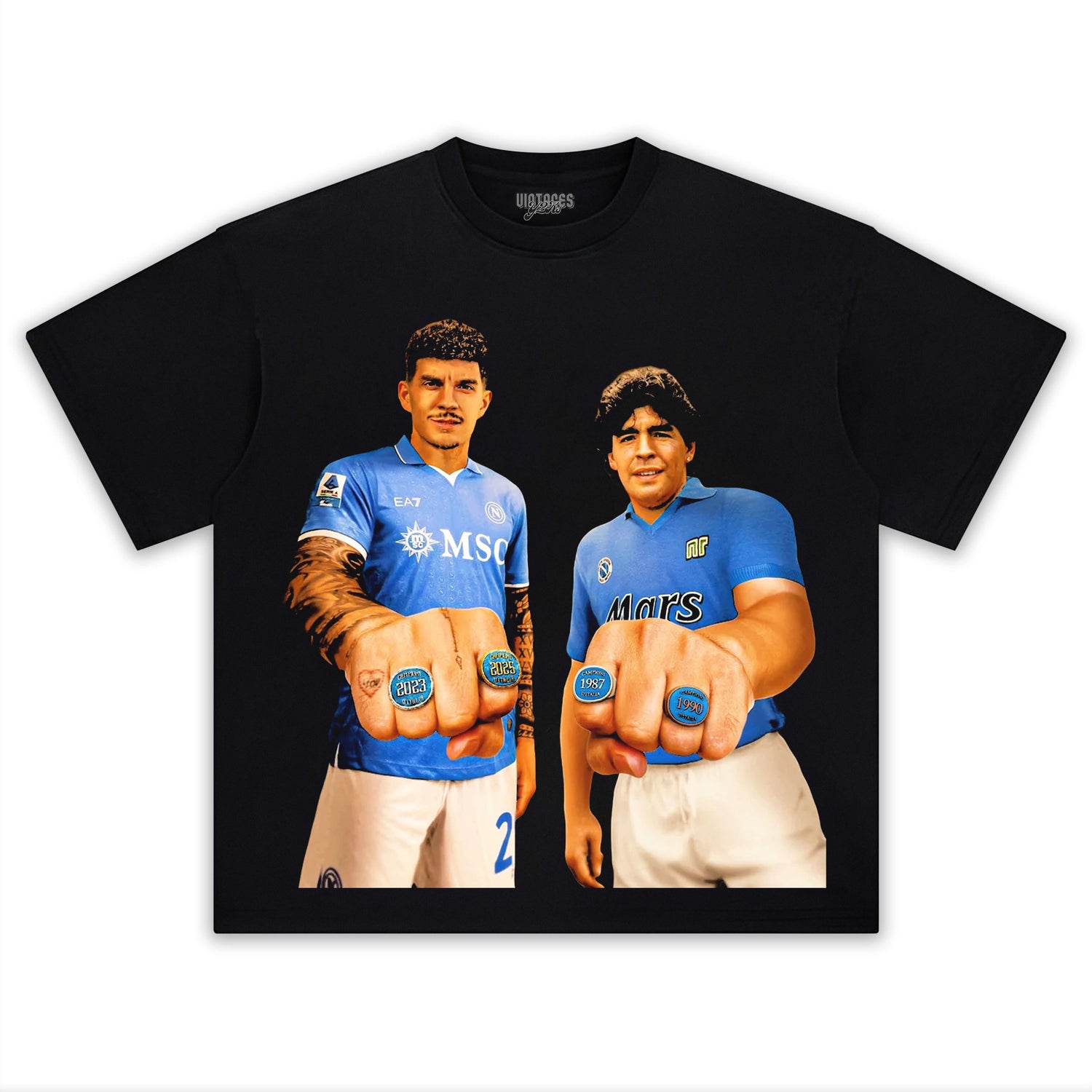 NAPOLI WIN 4TH SERIE A TITLE TEE V5