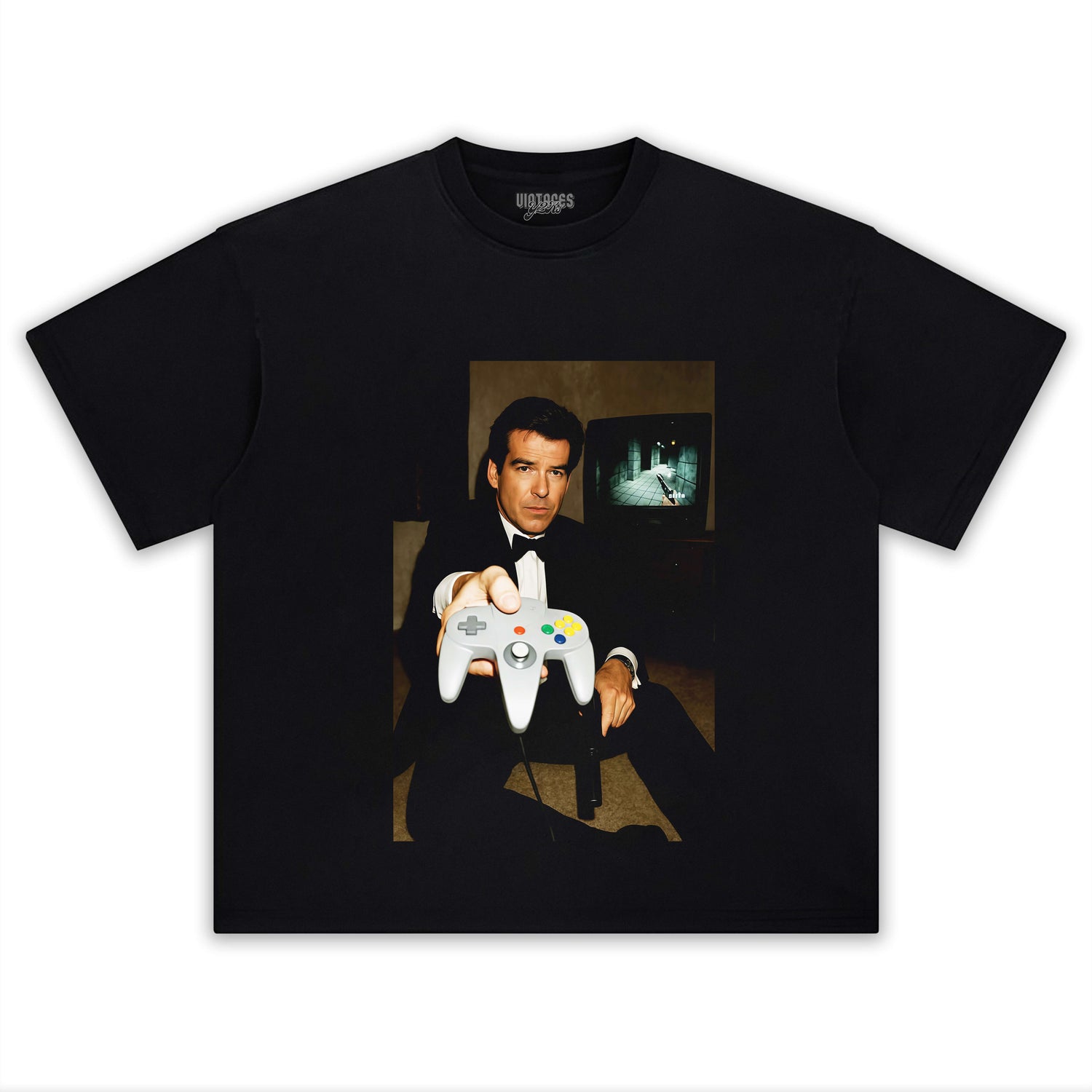 NINTENDO N64 JAMES BOND 'YOUR TURN' FUNNY T-SHIRT