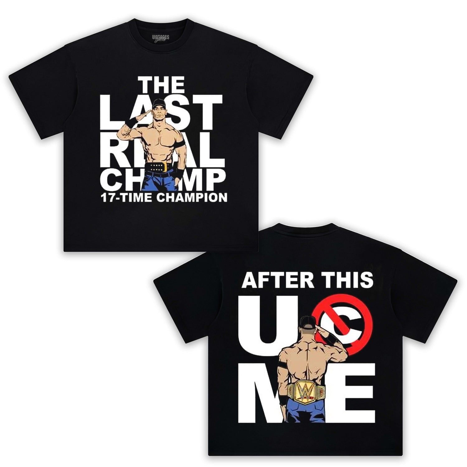 OHN CENA THE LAST REAL CHAMP 17-TIME CHAMPION TEE