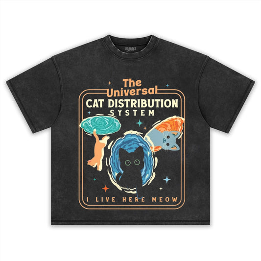 THE CAT DISTRIBUTION SYSTEM TEE