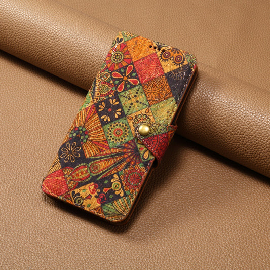 Vintage  Floral seasons Leather Wallet Case  – Boho Chic Protection for iPhone Case