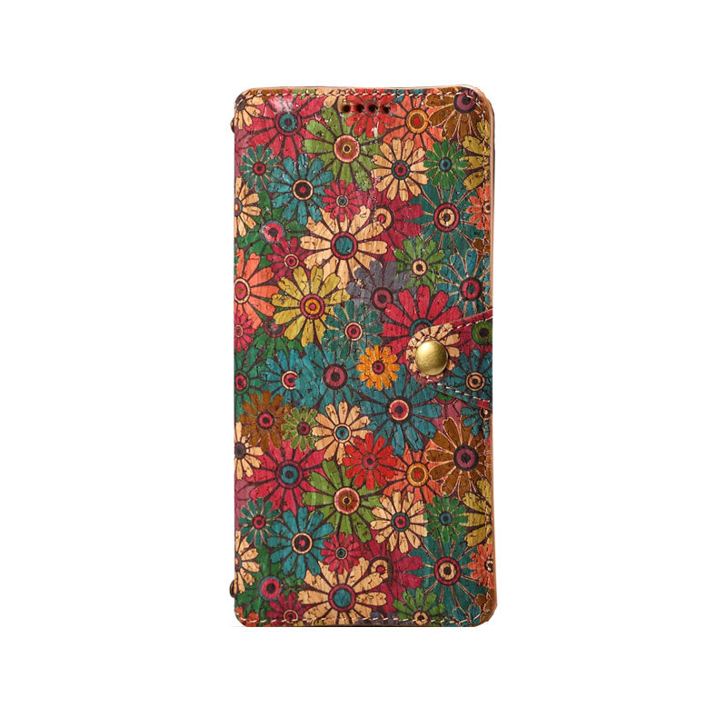 Vintage  Floral seasons Leather Wallet Case  – Boho Chic Protection for iPhone Case
