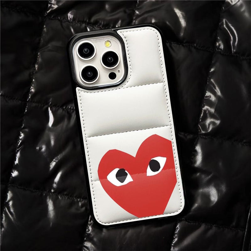 Urban Puffer iPhone Case â€?Heart Design