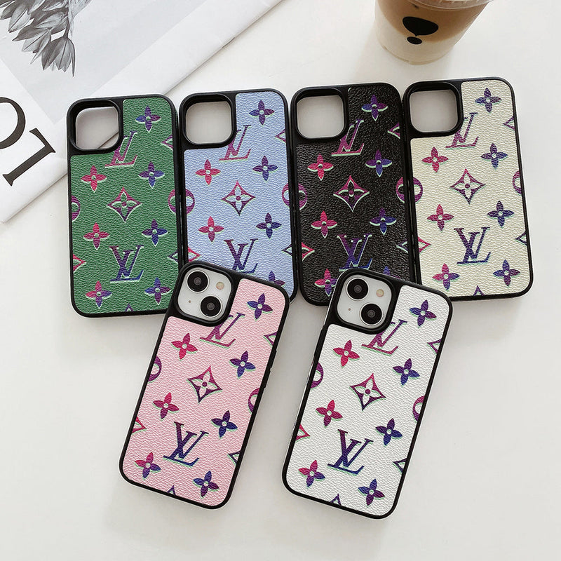 Lou Color Leather iPhone Case