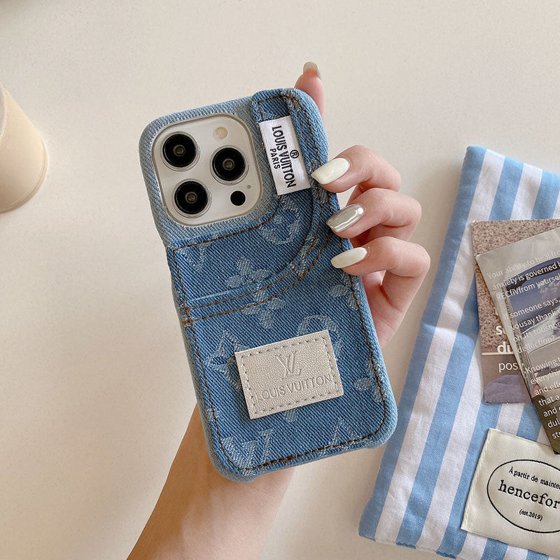 Distinctive denim fashion iPhone Case