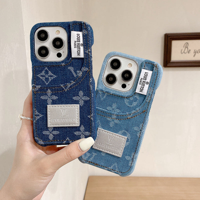 Distinctive denim fashion iPhone Case