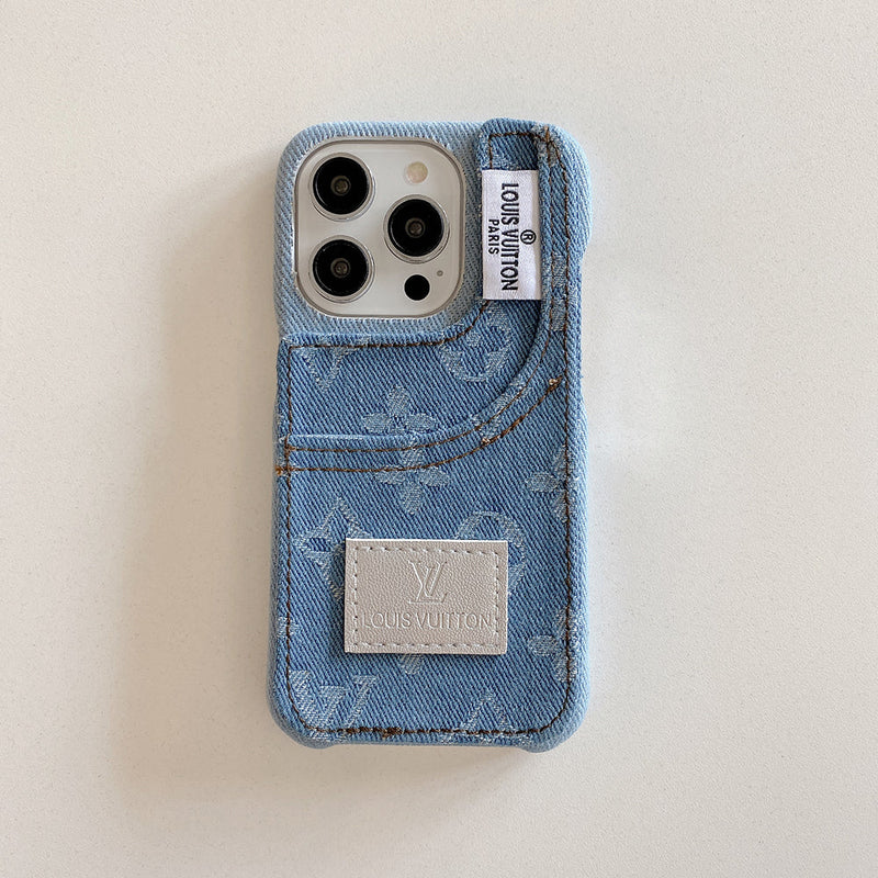 Distinctive denim fashion iPhone Case