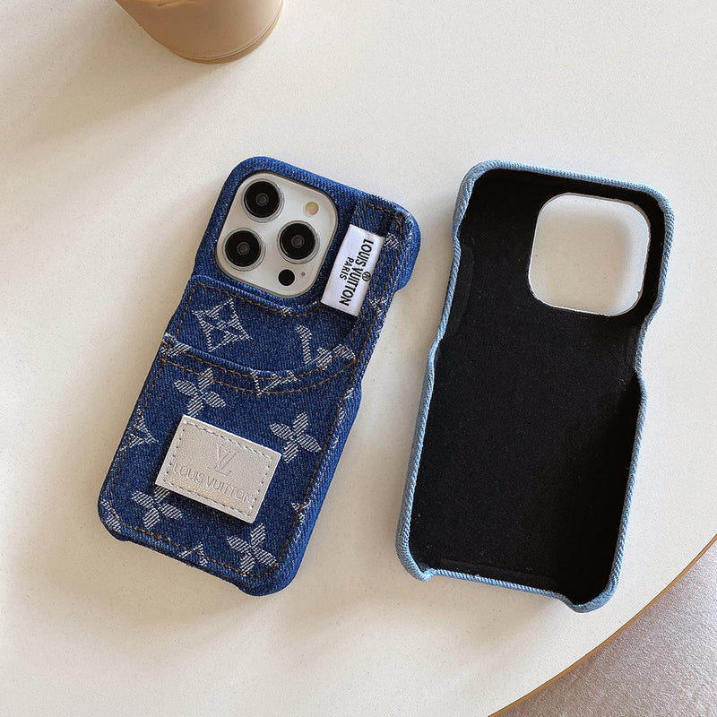 Distinctive denim fashion iPhone Case