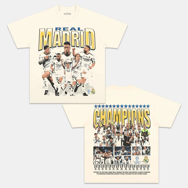 2024 UCL CHAMPS - REAL MADRID TEE