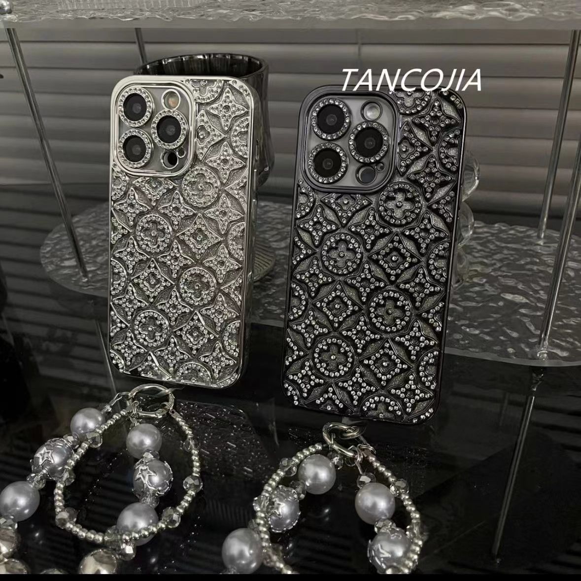 Luxury Diamond Embossed iPhone Case