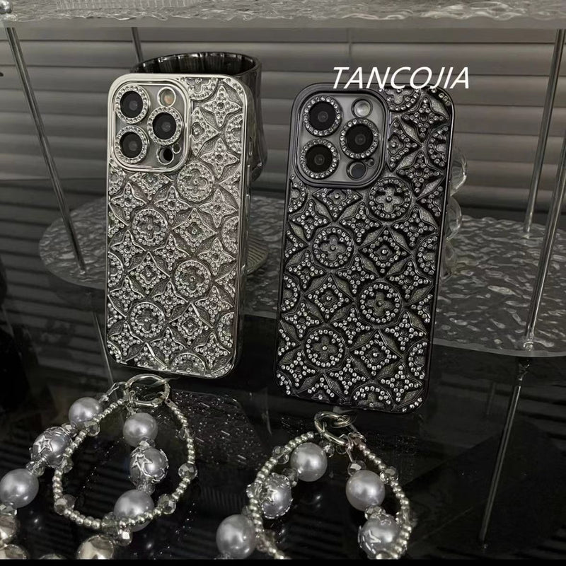 Luxury Diamond Embossed iPhone Case