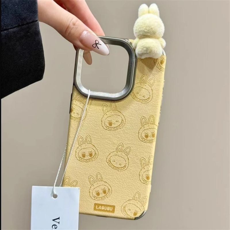 Labubu Plushie - Adorned iPhone Case: Cuteness Meets Protection