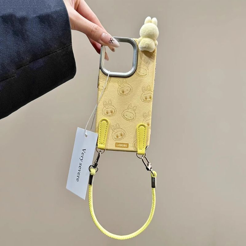 Labubu Plushie - Adorned iPhone Case: Cuteness Meets Protection