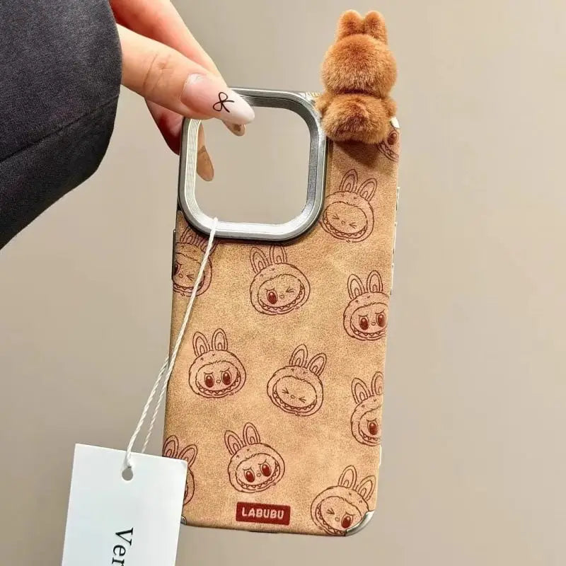 Labubu Plushie - Adorned iPhone Case: Cuteness Meets Protection