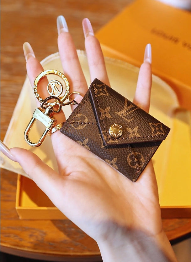 Keychain phone bag crafted by a celebrity designer