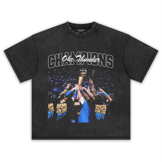 2025 OKLAHOMA CITY THUNDER  y2k TEE