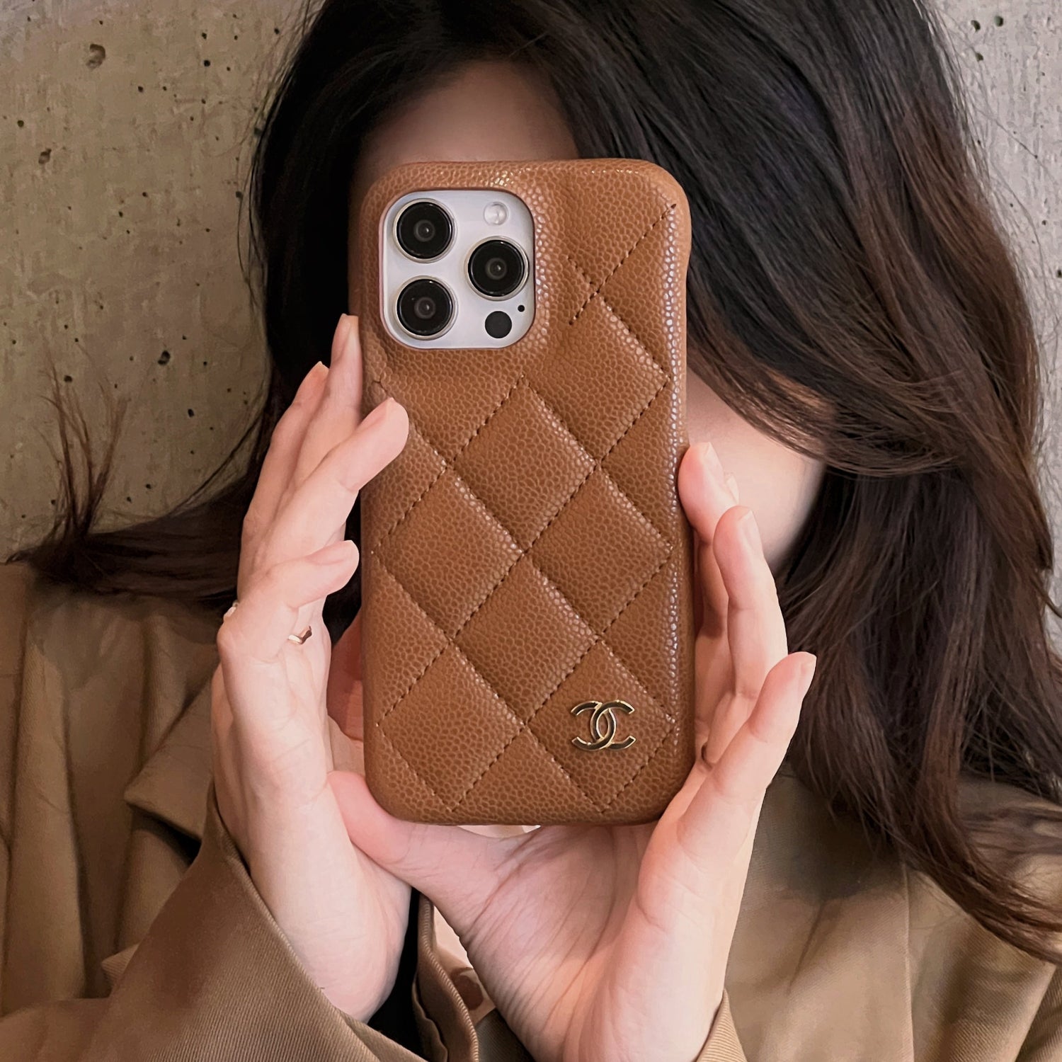 CC Leather iPhone Case