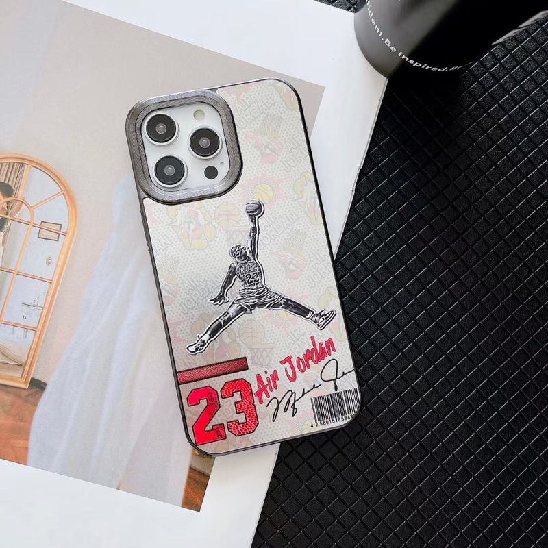 Jumpman 23 Design Silver iPhone Case