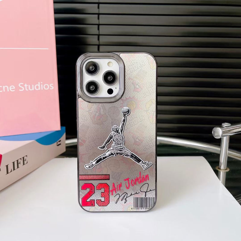 Jumpman 23 Design Silver iPhone Case