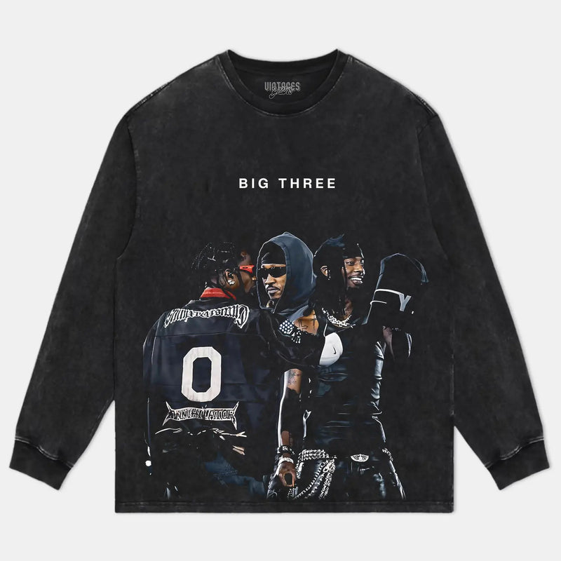 MUSIC BIG THREE LONG SLEEVES