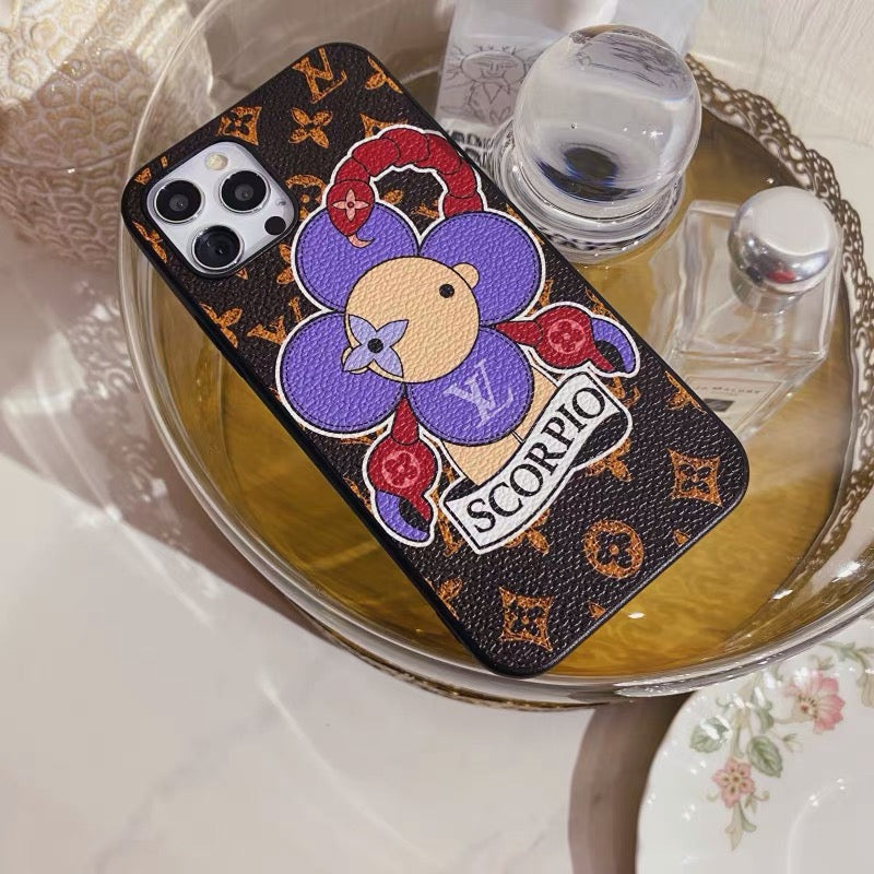 Scorpio Love Painted iPhone Case Custom made