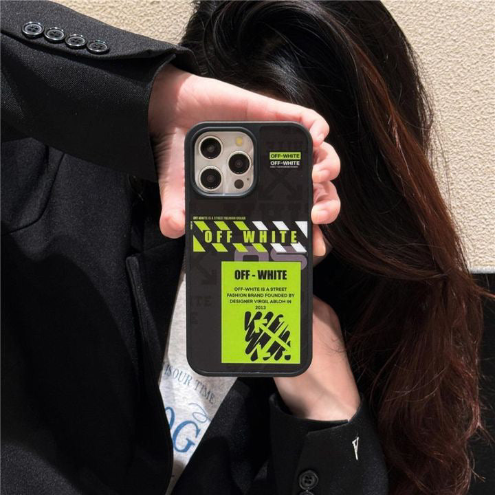 OW Black or white Streetwear iPhone Case