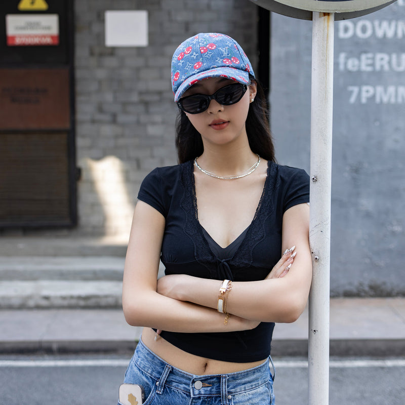 Cute Cherry Pattern Hat, A Must-Have for Fashionistas