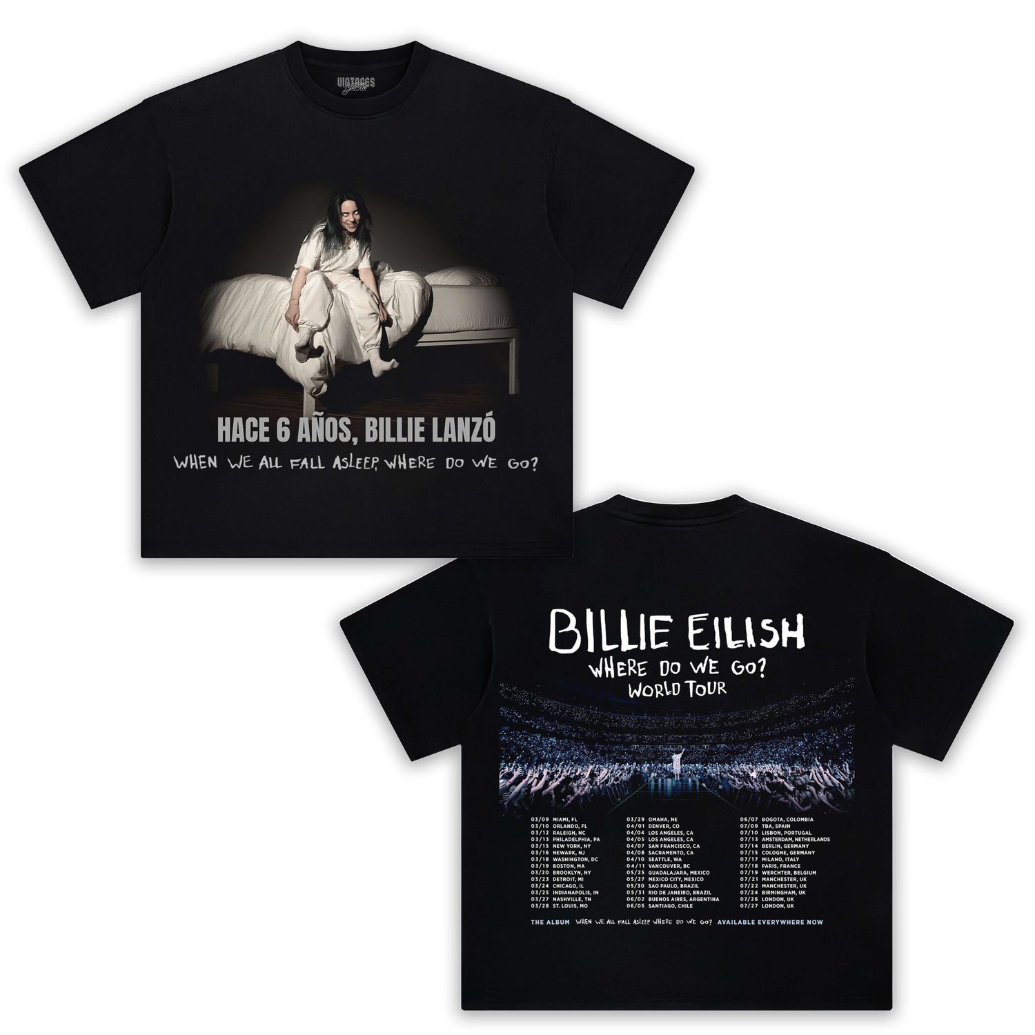 BILLIE EILISH WHEN WE ALL FALL ASLEEP TEE