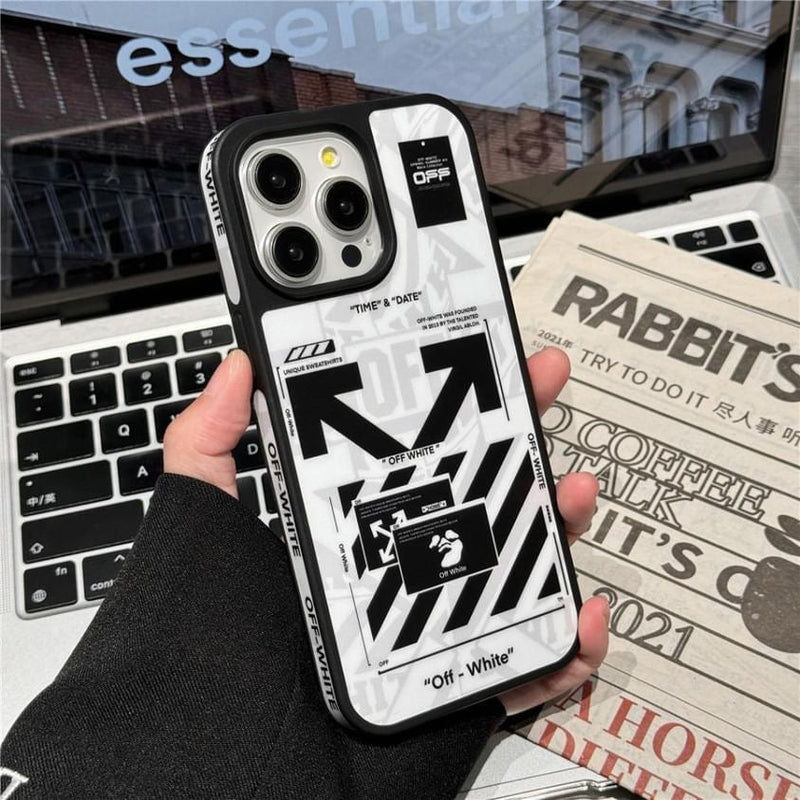OW Black or white Streetwear iPhone Case