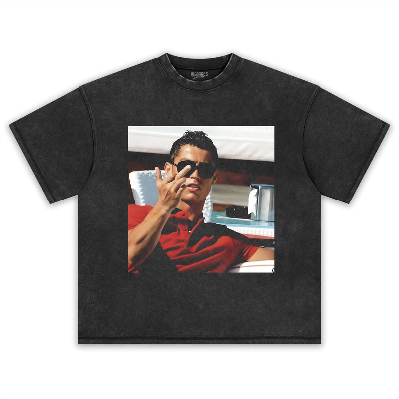 CRISTIANO RONALDO MIDDLE FINGER TEE