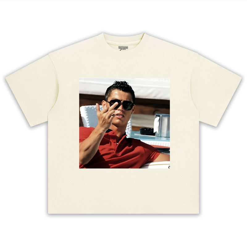 CRISTIANO RONALDO MIDDLE FINGER TEE