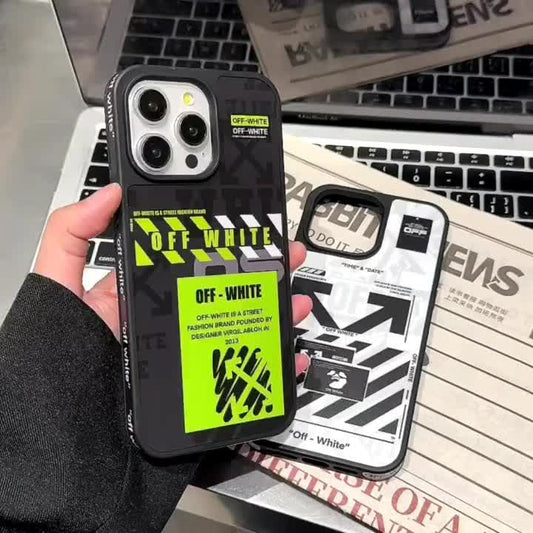 OW Black or white Streetwear iPhone Case