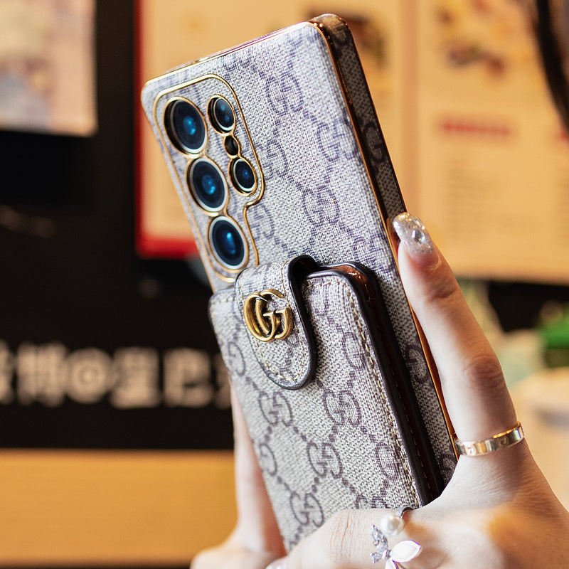 Gucci - Style Samsung Phone Case with Card Holder