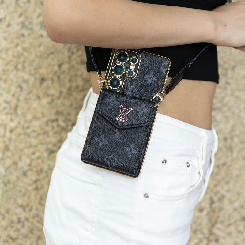 Luxury Card Holder - Style Lanyard Samsung Phone Case