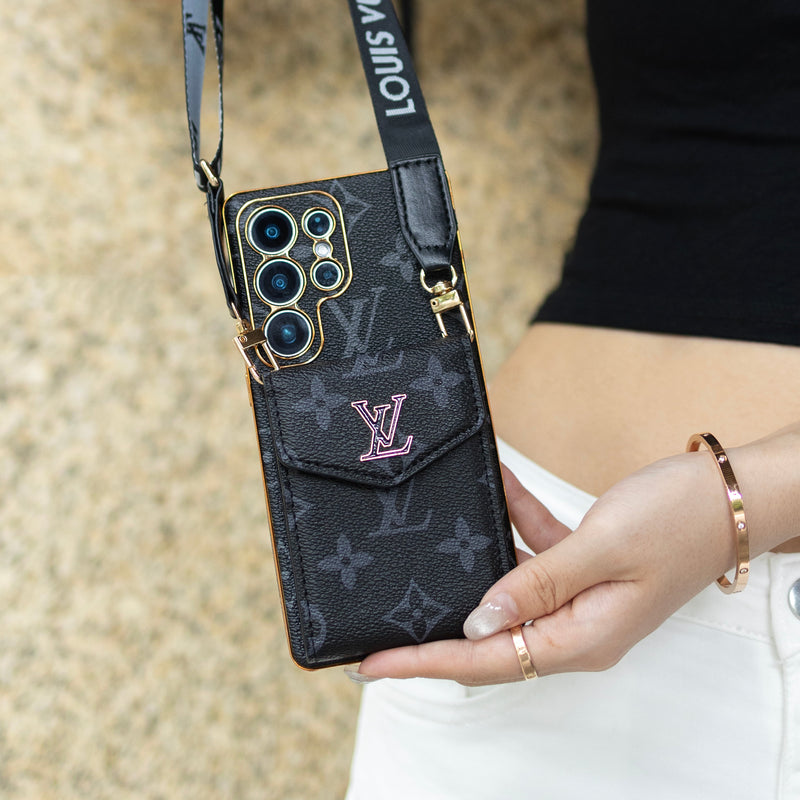 Luxury Card Holder - Style Lanyard Samsung Phone Case