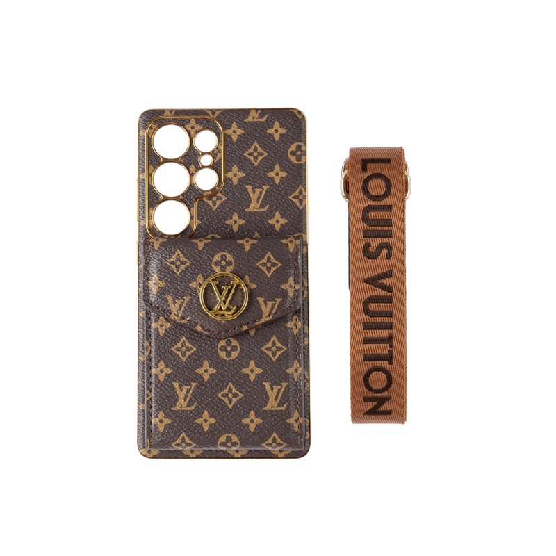 Luxury card holder - style lanyard samsung phone case