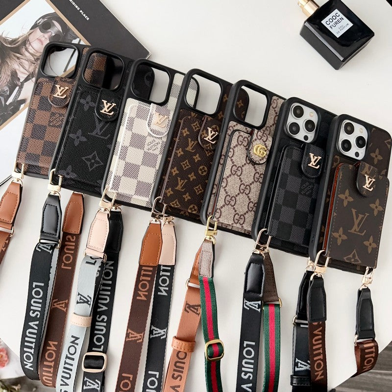 Card Bag Crossbody Chain iPhone Case