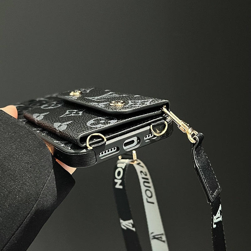 Lou Card Bag Chain Black iPhone Case