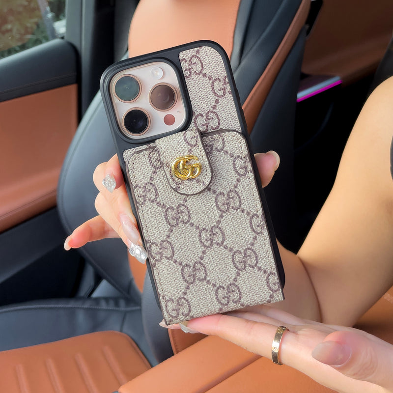 GG Card Bag Crossbody Chain iPhone Case