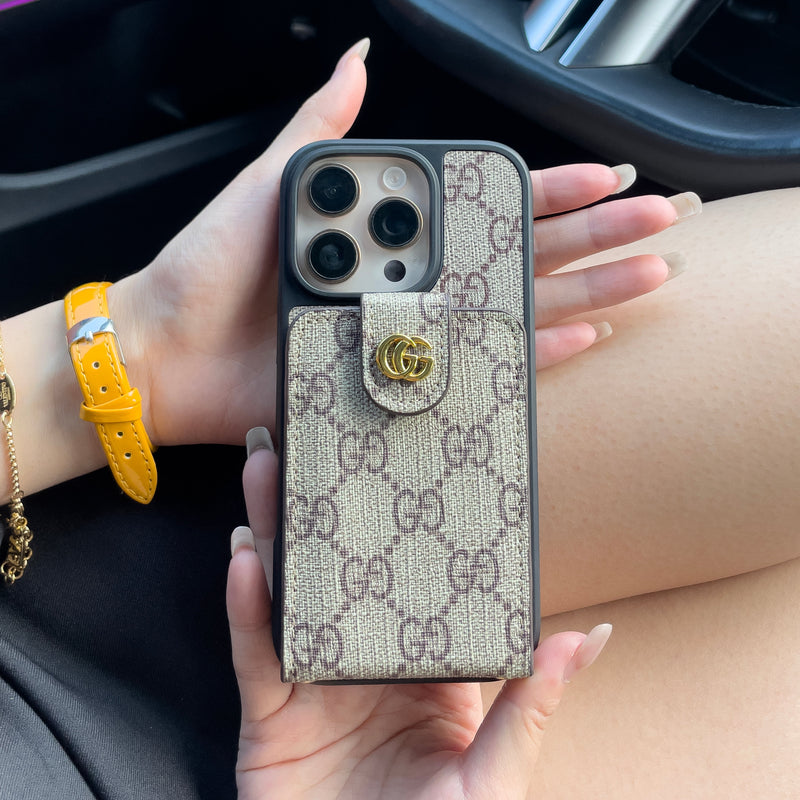 GG Card Bag Crossbody Chain iPhone Case