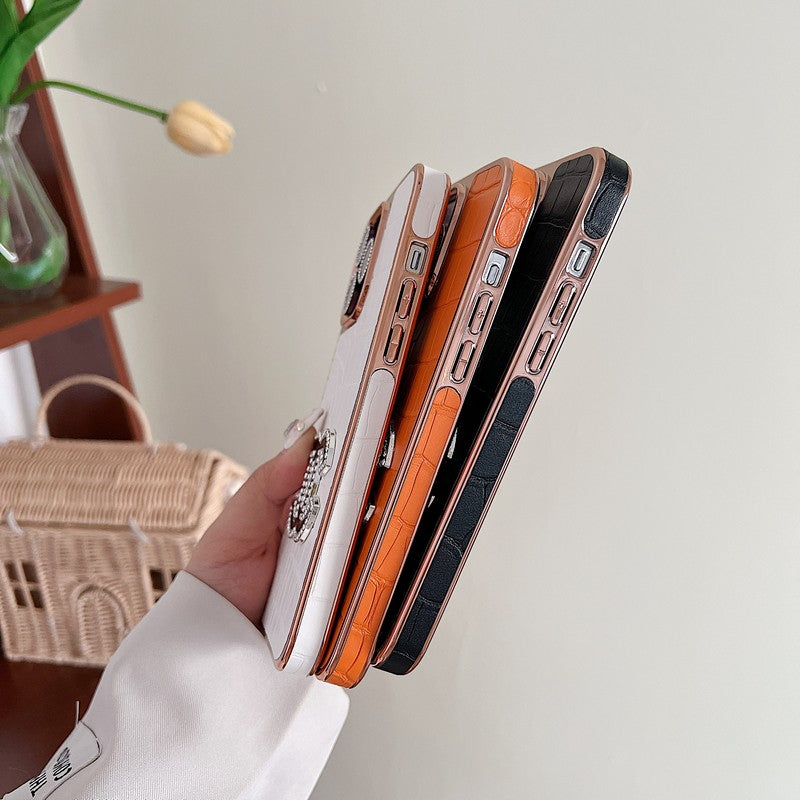 CC Diamond Logo Rose Gold iPhone Case