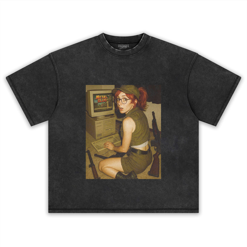 IMMERSED IN THE GAMING TIME OF METAL SLUG VINTAGE TEE 1