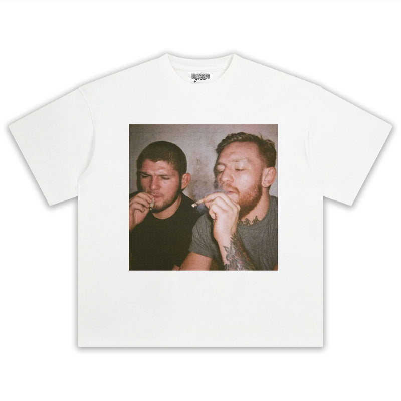 KHAMZAT CHIMAEV & CONOR MCGREGOR SMOKING TOGETHER TEE