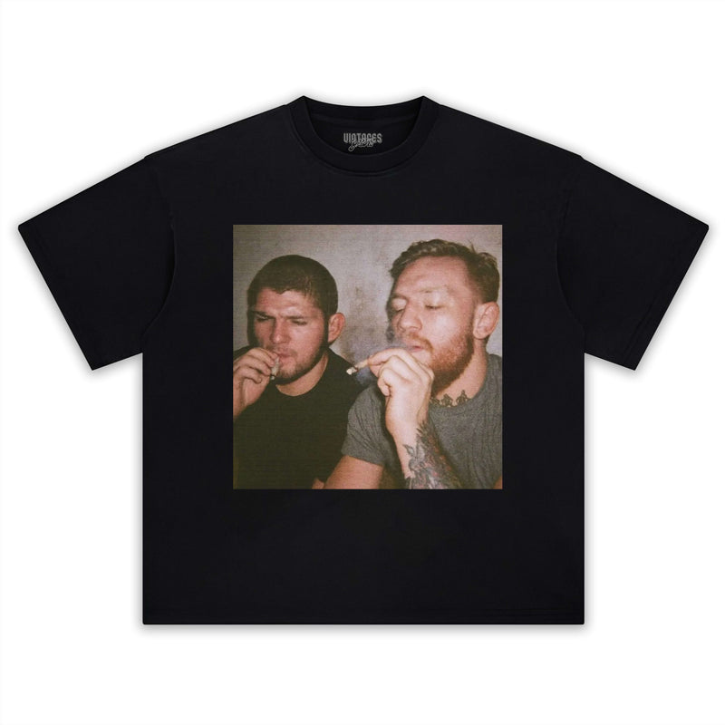 KHAMZAT CHIMAEV & CONOR MCGREGOR SMOKING TOGETHER TEE