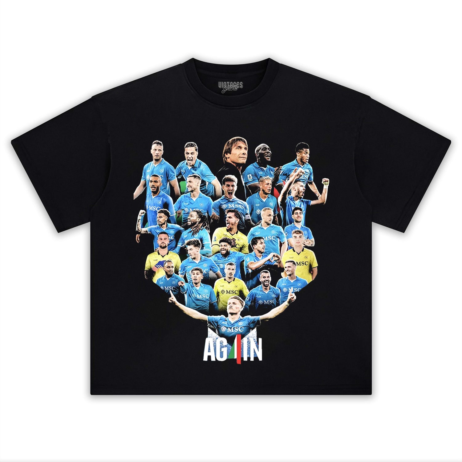 NAPOLI WIN 4TH SERIE A TITLE TEE V3