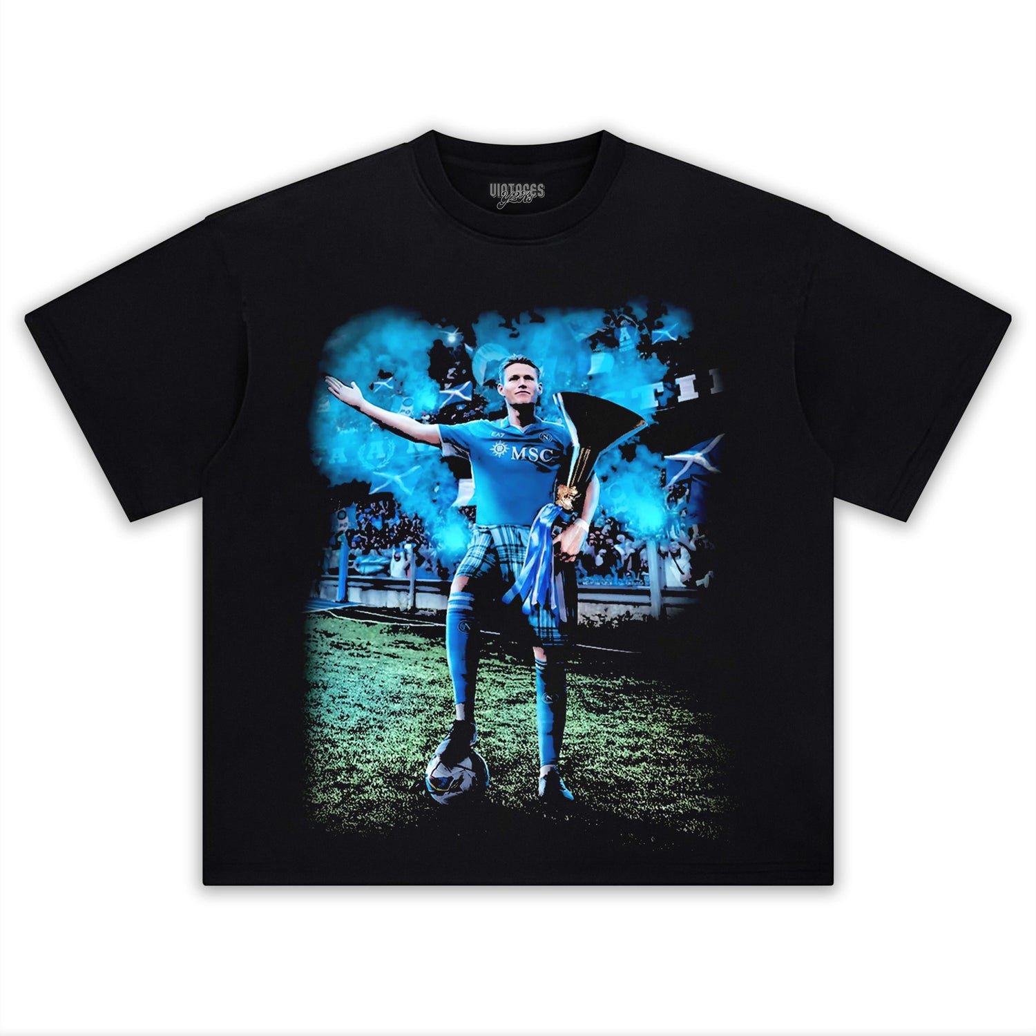 NAPOLI WIN 4TH SERIE A TITLE TEE V7