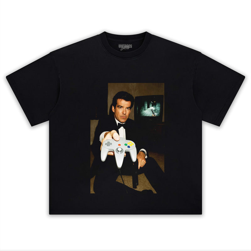 NINTENDO N64 JAMES BOND  'YOUR TURN' FUNNY T-SHIRT