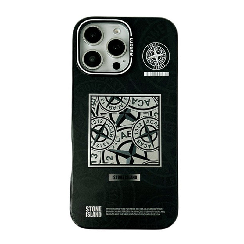 Stone Black & Blue iPhone Case